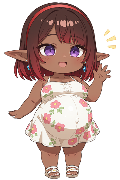 Luna chibi character