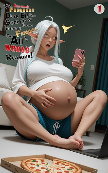 Volume 1 Cover - Lyria's first chaotic steps into modern world becoming pregnancy influencer