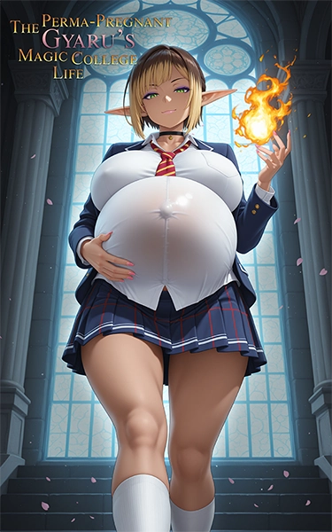 Miyuki Shadowmere gyaru dark elf magic college life fantasy light novel cover featuring confident dark elf student